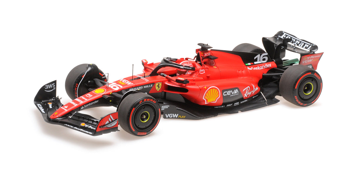 FERRARI SF-23 CHARLES LECLERC 3RD PLACE GP BELGIUM 2023 - 1/18 - BBR MODELS