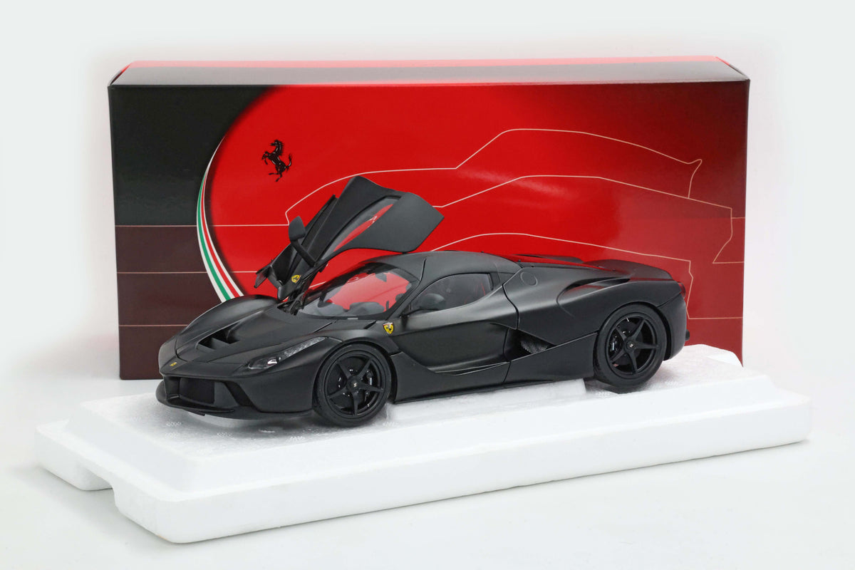 FERRARI LAFERRARI 2012 APRIBILE DIECAST - POLIFOAM BASE NERO OPACO-TETTO IN CARBONIO OPACO 1:18 - BBR Models - BBR182242