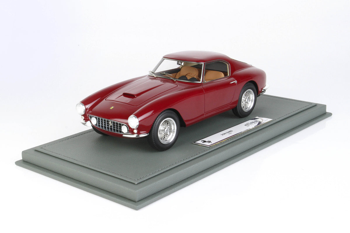 FERRARI 250 GT BERLINETTA PASSO CORTO ROSSO SCURO PASTELLO 1:18 - BBR Models - BBR1851D
