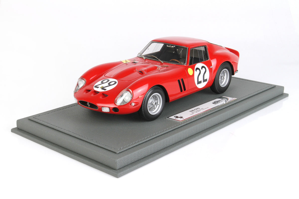 FERRARI 250 GTO LE MANS 1962 ROSSO CORSA 1:18 - BBR Models - BBR1862