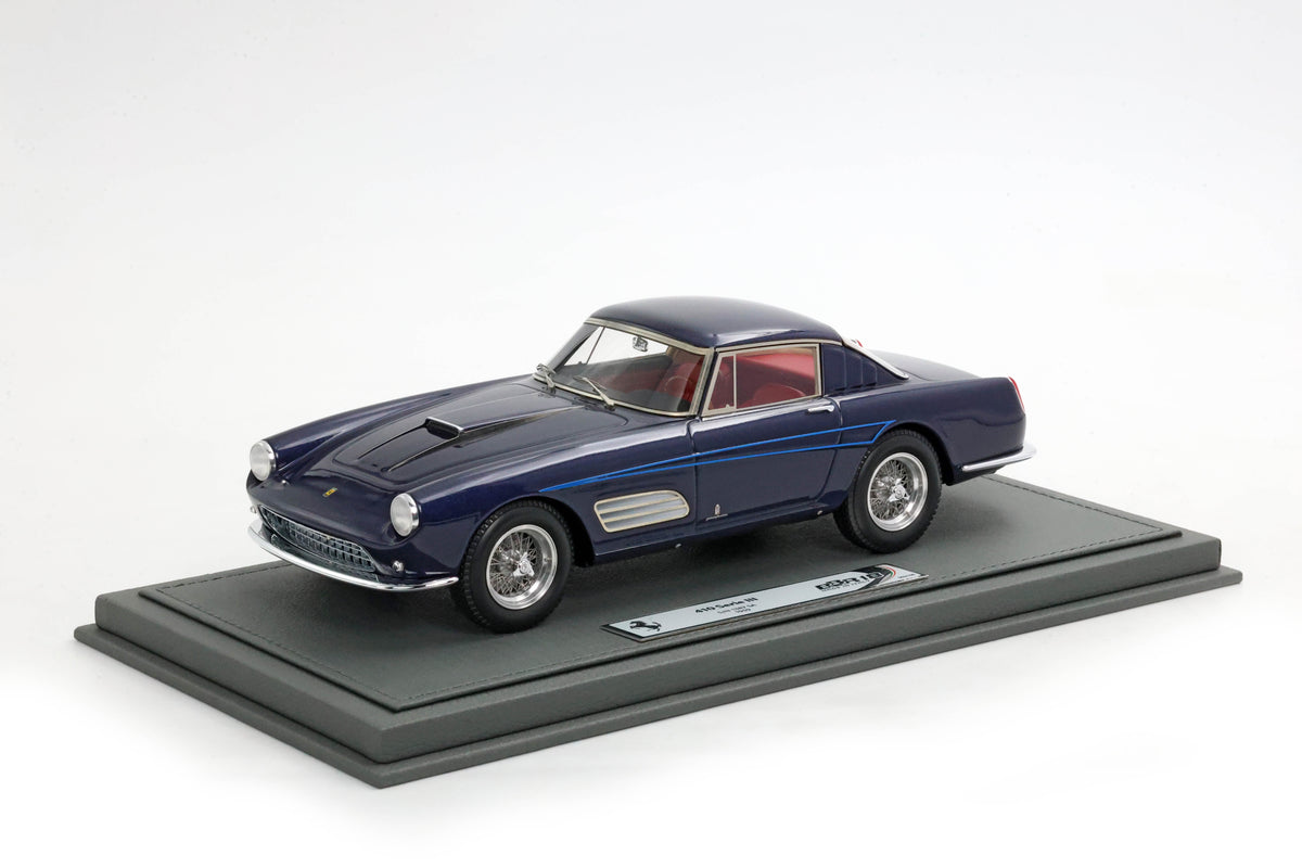 FERRARI 410 SUPERAMERICA SERIE III SN 1387 SA DARK METAL BLUE 1:18 - BBR Models - BBR1865A