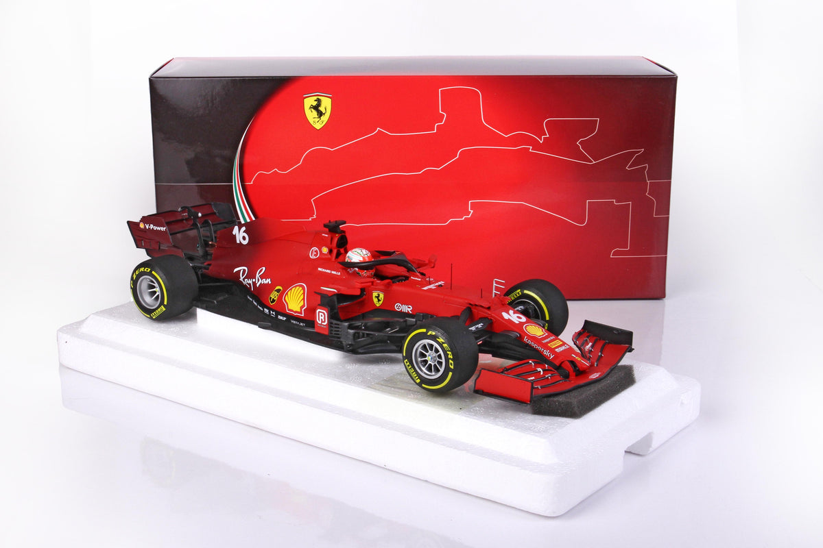 FERRARI SF21 GP DELL EMILIA ROMAGNA AUTODROMO ENZO E DINO FERRARI C.LECLERC - GOMME GIALLE 1:18 - BBR Models - BBR211806ER