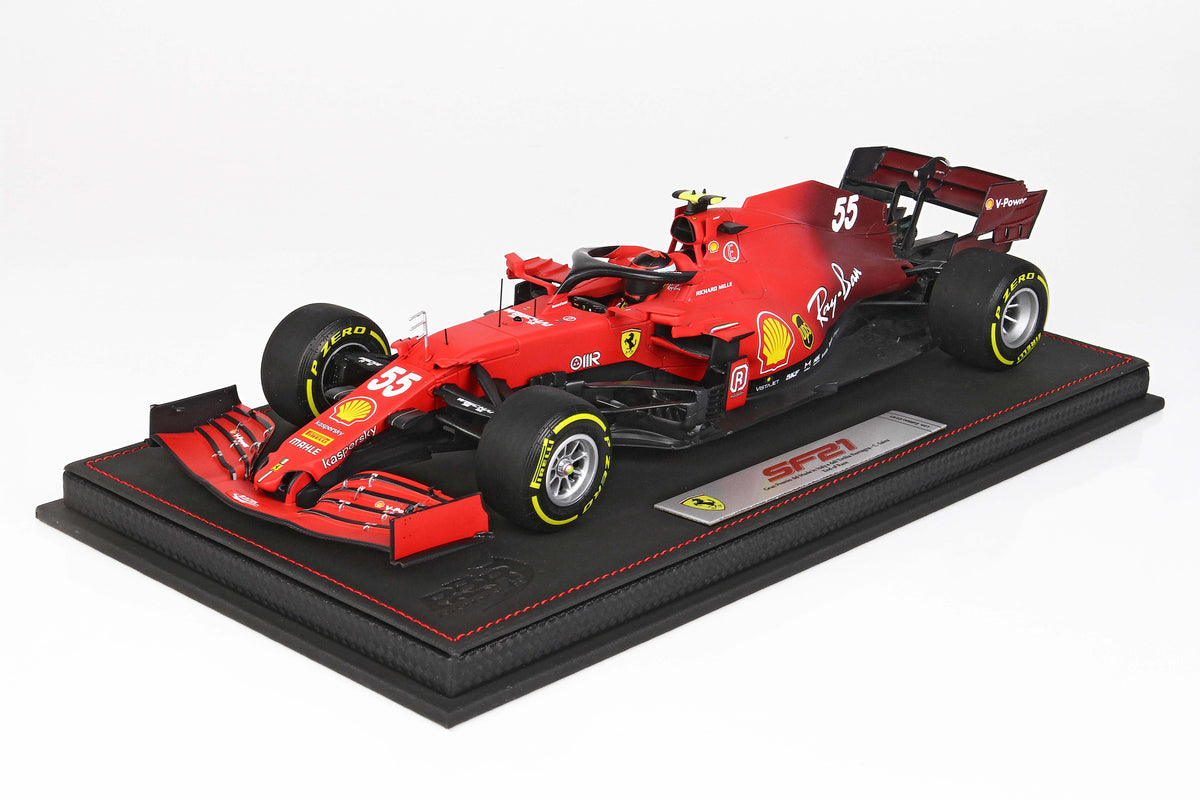 FERRARI SF21 GP DELL EMILIA ROMAGNA AUTODROMO ENZO E DINO FERRARI C.SAINZ - GOMME GIALLE 1:18 - BBR Models - BBR211855ERDIE