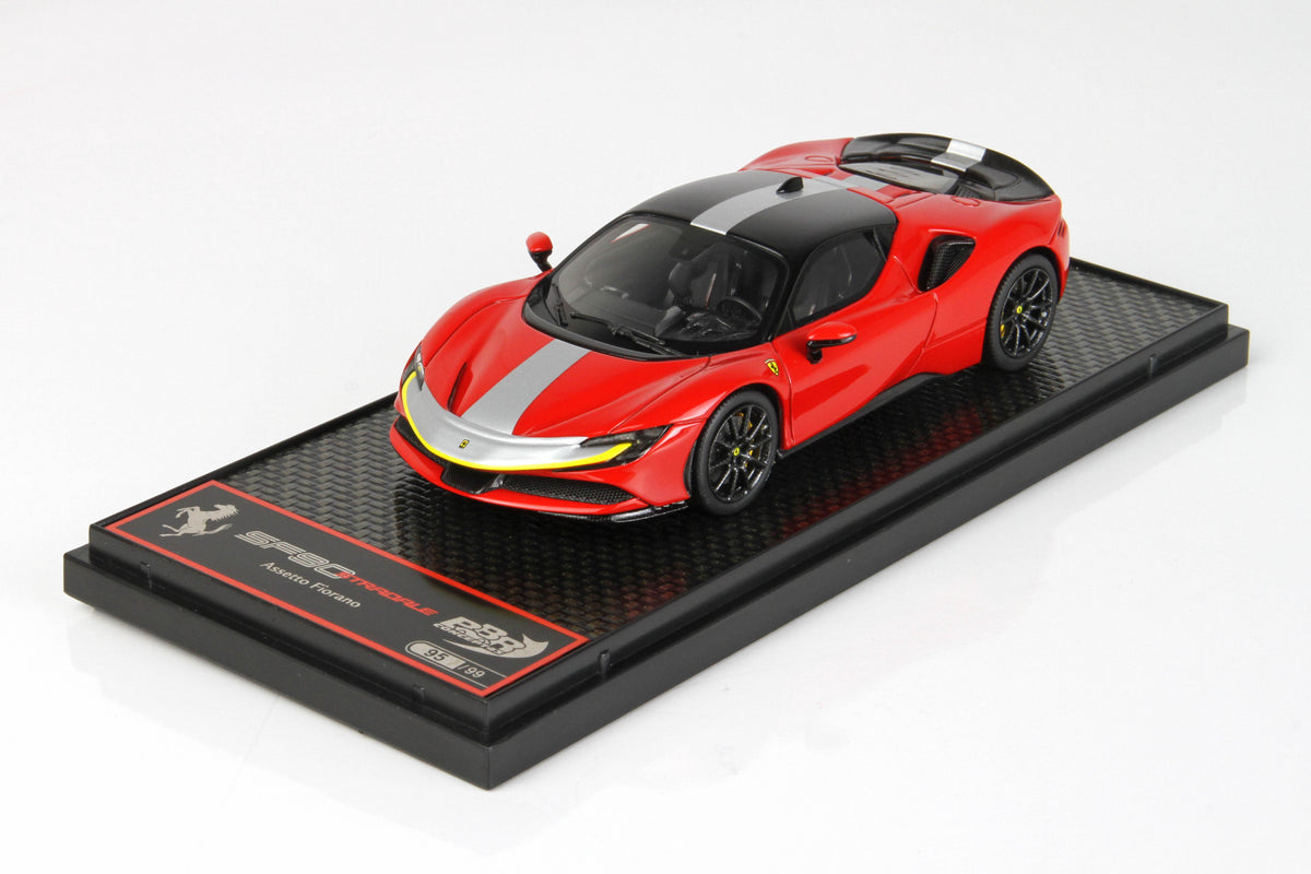FERRARI SF90 STRADALE ASSETTO FIORANO ROSSO CORSA 322 1:43 - BBR Models - BBRC239A