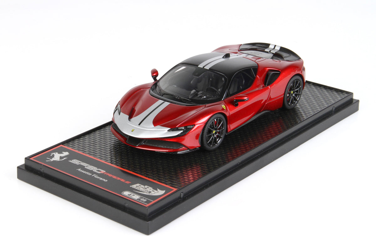 FERRARI SF90 STRADALE PACK FIORANO ROSSO FUOCO 1:43 - BBR Models - BBRC239B
