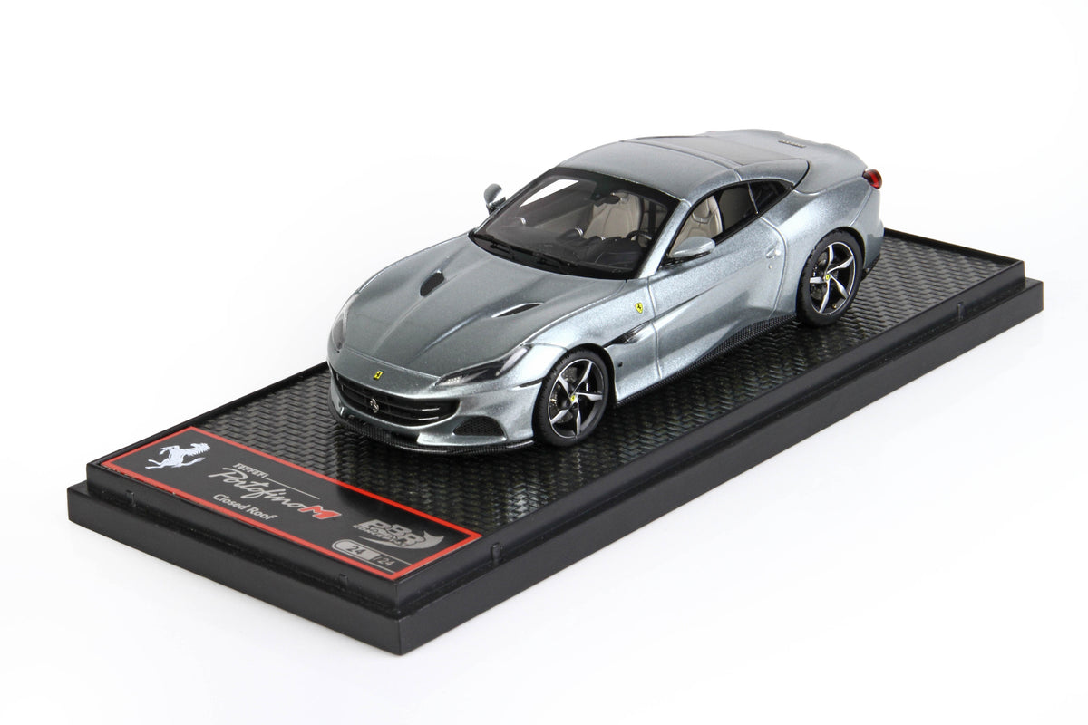 FERRARI PORTOFINO M SPIDER TETTO CHIUSO GRIGIO TITANIO METAL 1:43 - BBR Models - BBRC250A