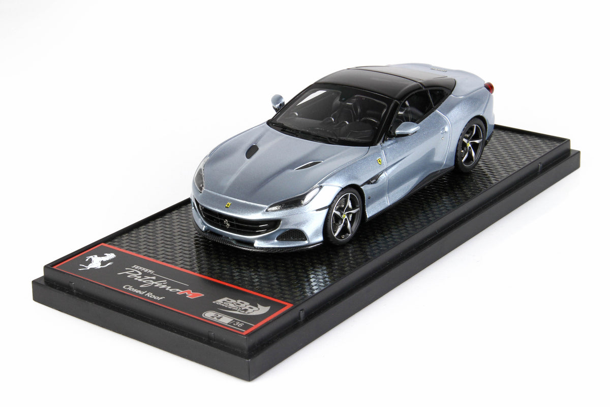 FERRARI PORTOFINO M SPIDER TETTO CHIUSO GRIGIO ALLOY 1:43 - BBR Models - BBRC250C1
