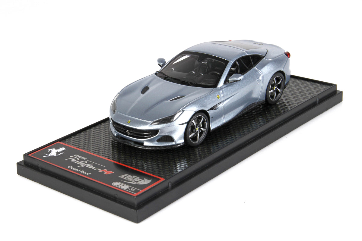 FERRARI PORTOFINO M SPIDER TETTO CHIUSO GRIGIO ALLOY 1:43 - BBR Models - BBRC250C