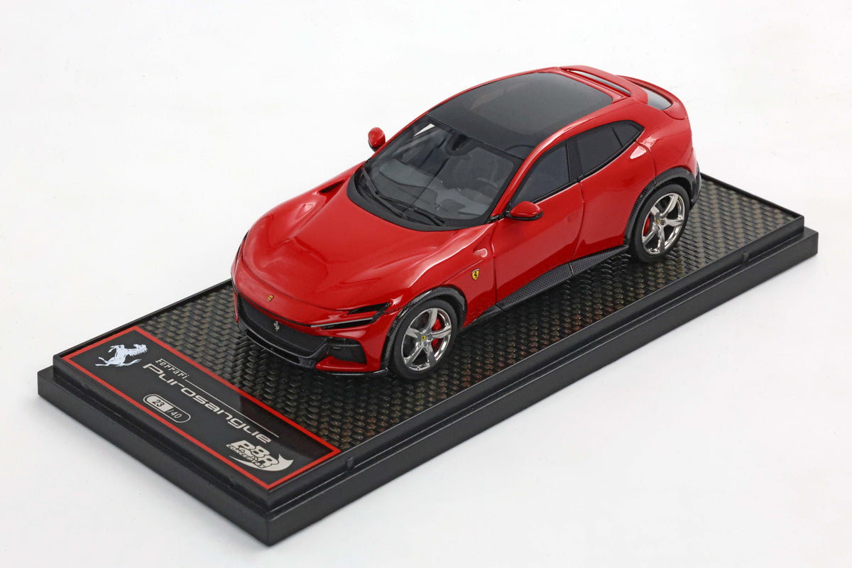 FERRARI PUROSANGUE 2023 - TETTO PANORAMICO STANDARD RIMS ROSSO CORSA 1:43 - BBR Models - BBRC283N1