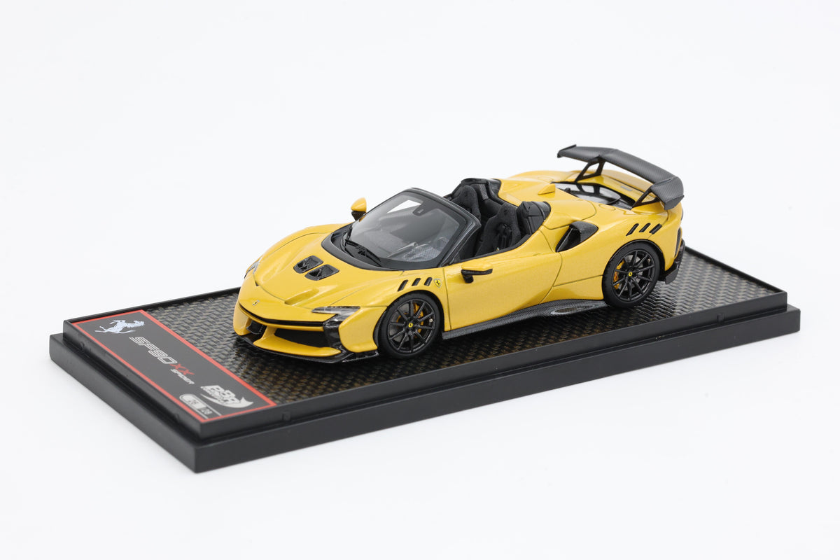 FERRARI SF90 XX SPIDER CERCHI CARBONIO GIALLO MONTECARLO 1:43 - BBR Models - BBRC286F1