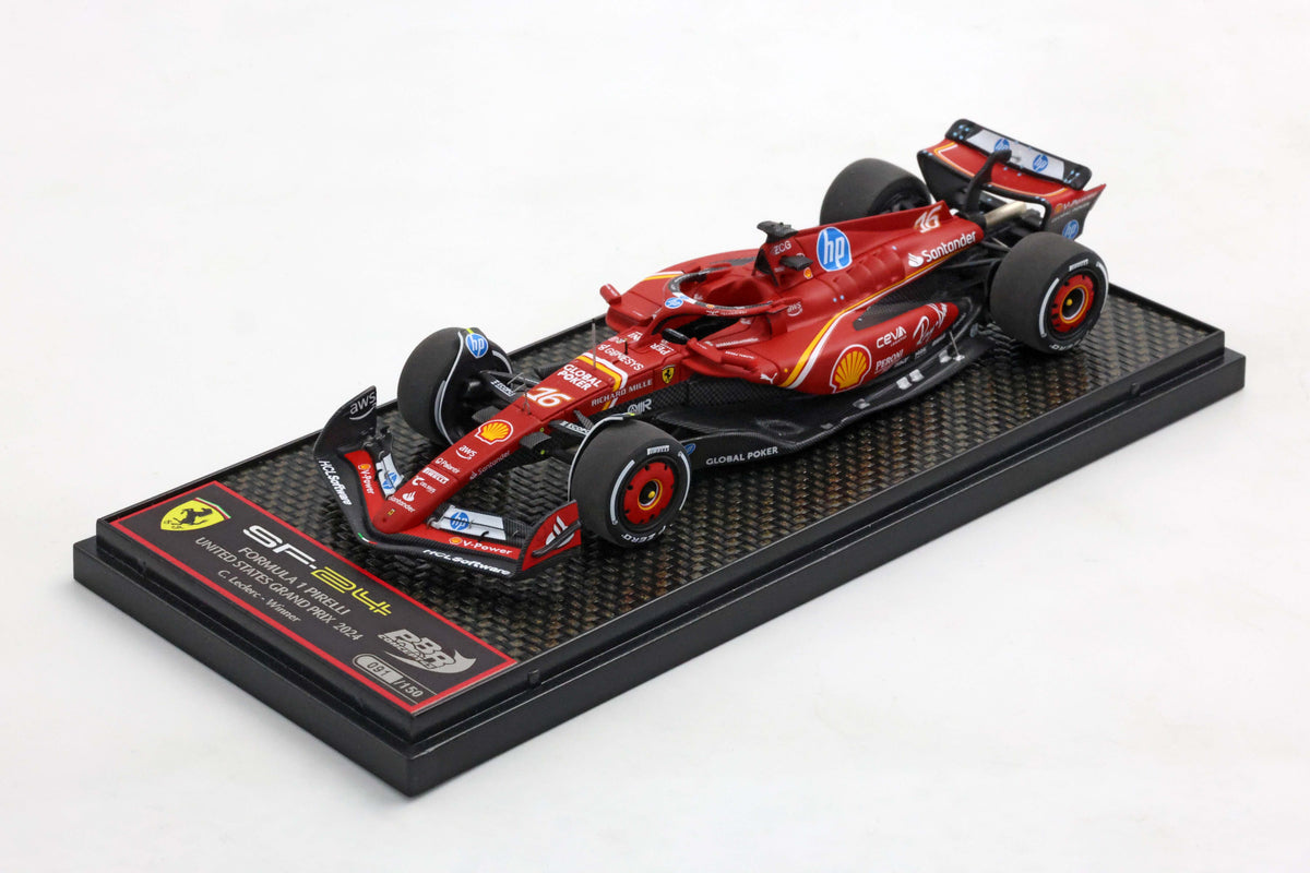 FERRARI SF24 FORMULA 1 UNITED STATES GP AUSTIN 2024 LECLERC VINCITORE 1:43 - BBR Models - BBRC312A
