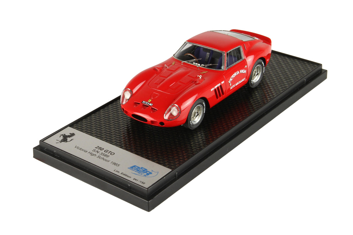 FERRARI 250 GTO S/N 3589 VICTORIA HIGH SCHOOL 1965 1:43 - BBR Models - CAR70B