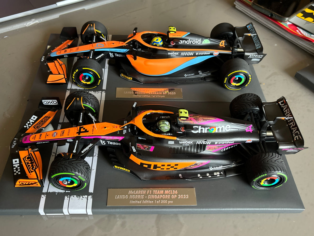 McLaren - MCL36 n.4 - 1:18 (2022) - Singapore GP + Bahrain GP 2022