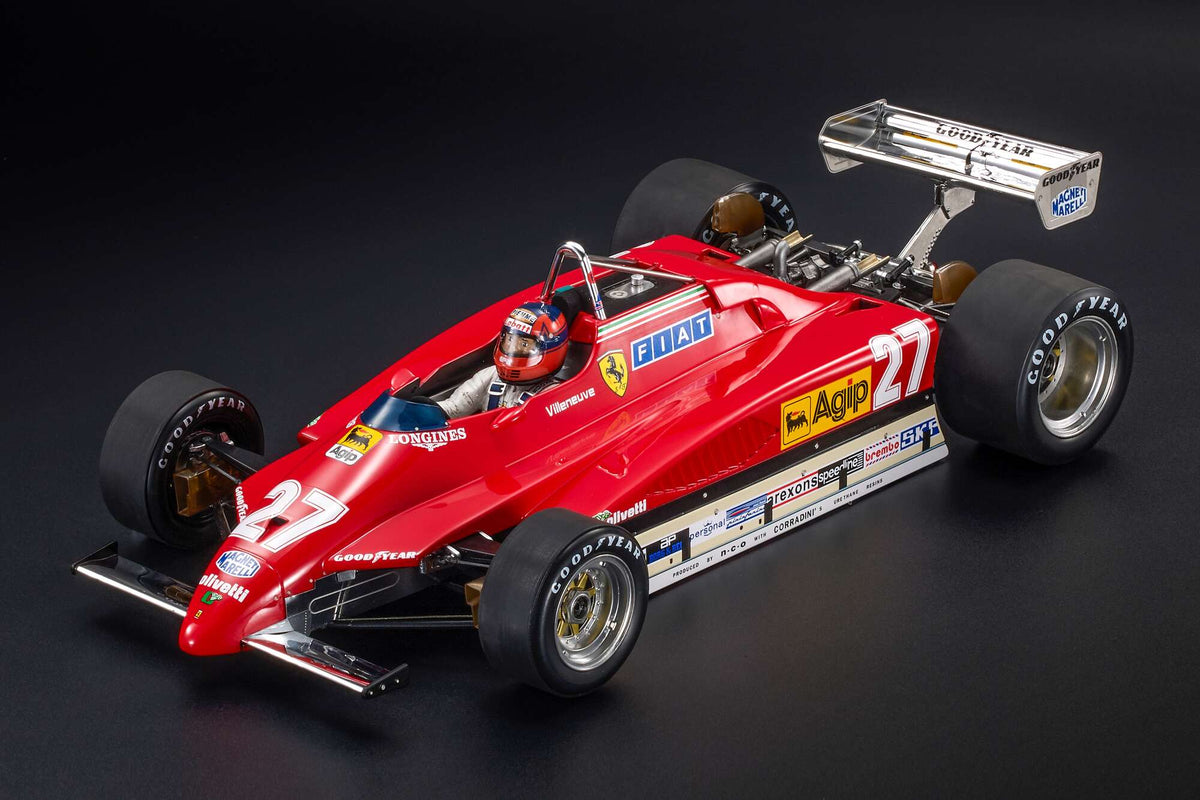 Ferrari 126C2 n°27 (1982) 1:12 - Gilles Villeneuve - Belgian GP, Zolder - With Driver - GP1210GWD - GP Replicas