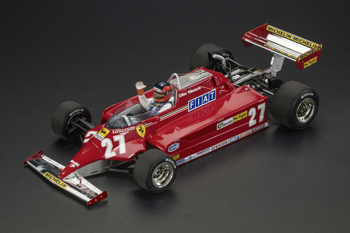 Ferrari 126 CK 1:18 - Gilles Villeneuve 1981 (with Driver & Raised Arms )- GP Replicas