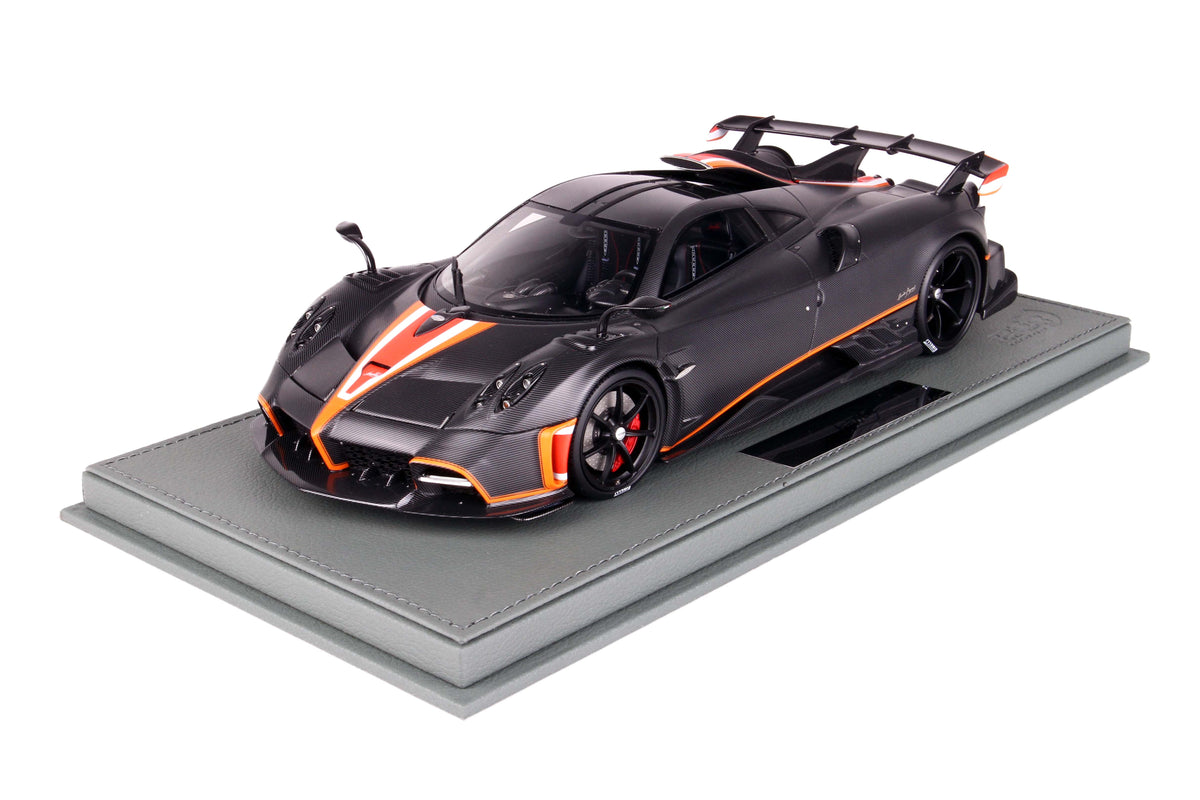 PAGANI IMOLA 2020 MATT CARBON FIBER BLACK 1:18 - BBR Models - P18192F