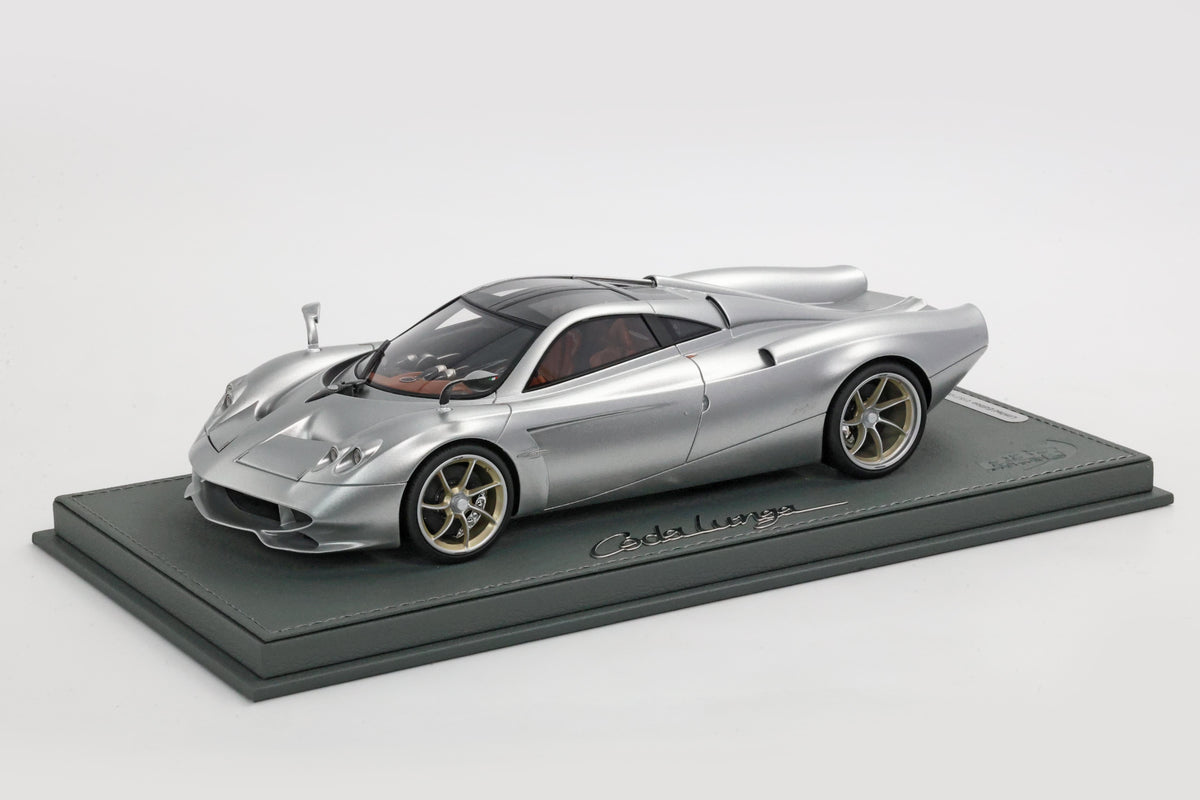 PAGANI HUAYRA CODALUNGA SEMI MATT GRIGIO MONTECARLO 1:18 - BBR Models - P18228C