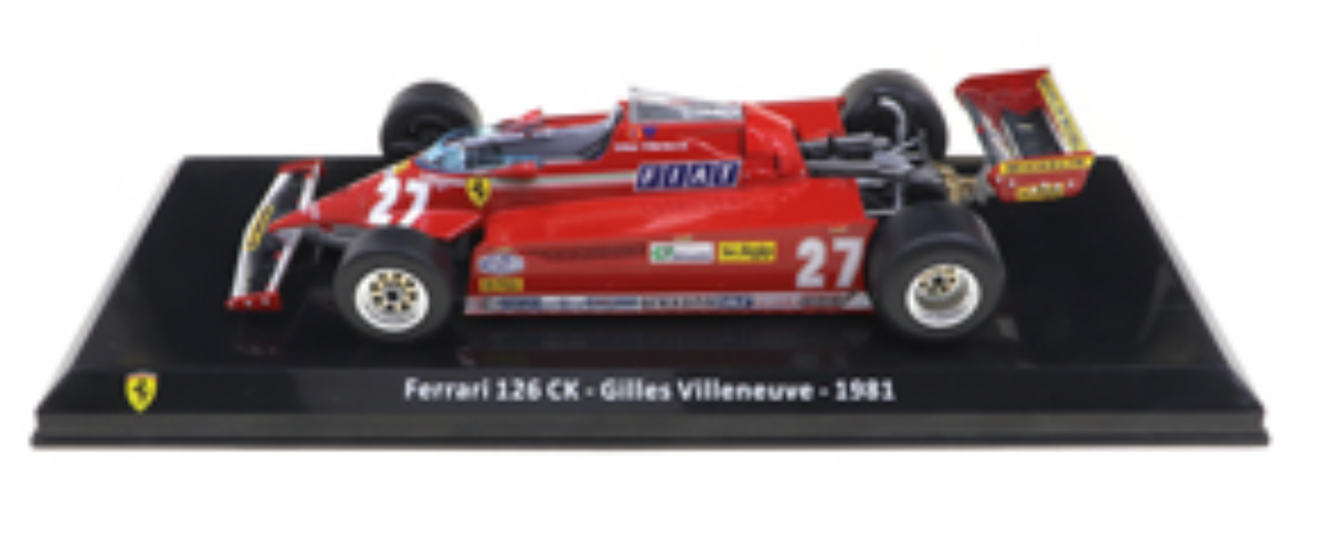 Ferrari 27 Gilles Villeneuve Grand Prix Time 1981 Solo Housse Ferrari 27 Gilles Villeneuve Grand Prix Time 1981 Solo Housse