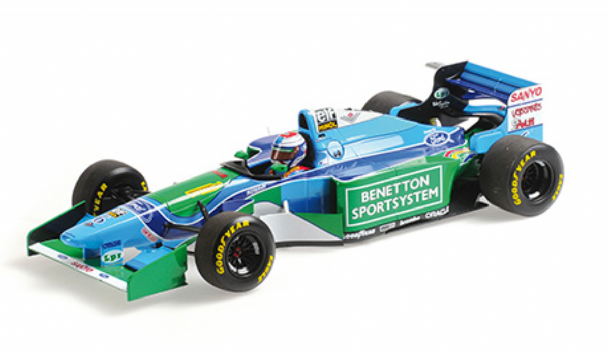 Benetton - F1 B194 Ford n°6 (1994) 1:12 - Jos Verstappen - Australian GP - With Showcase - Minichamps
