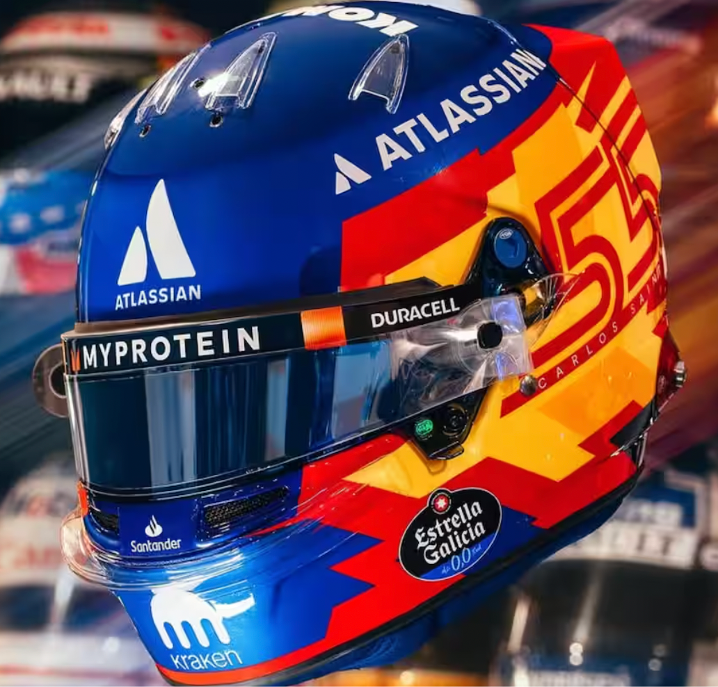 Carlos Sainz - 2025 - Helmet 1:2 - Bell
