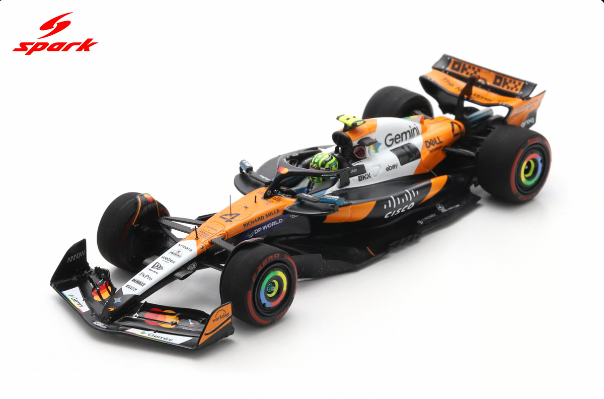 McLaren - F1 MCL39 n°4 (2025) 1:43 - Lando Norris - 2nd US GP - World Champion - S9665 - Spark