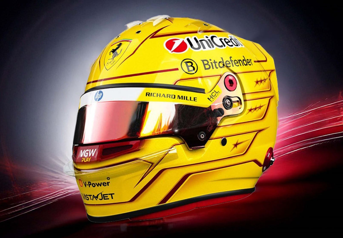 Lewis Hamilton 2025 Helmet Ferrari 1:2 Bell - Main Image