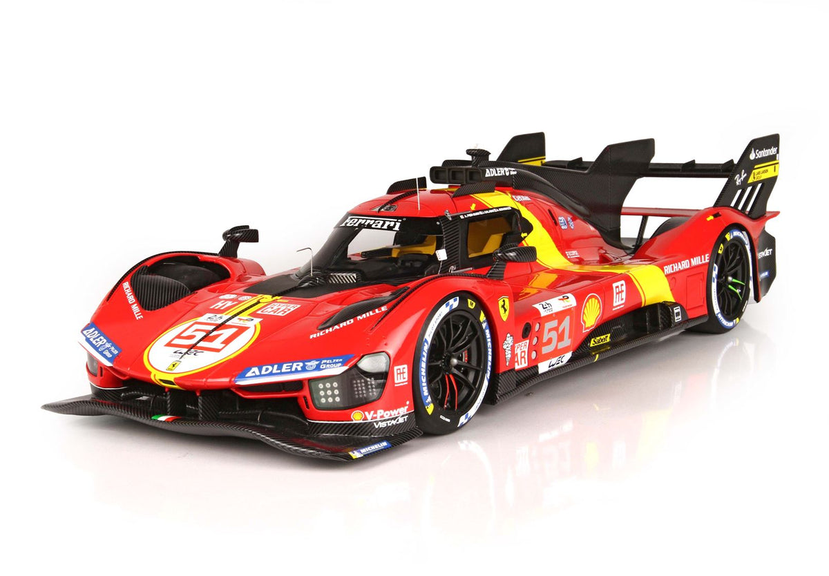 Ferrari 499P Hypercar N*51 2023 1:18 - Le Mans Winner - Special Plexi Case - BBR