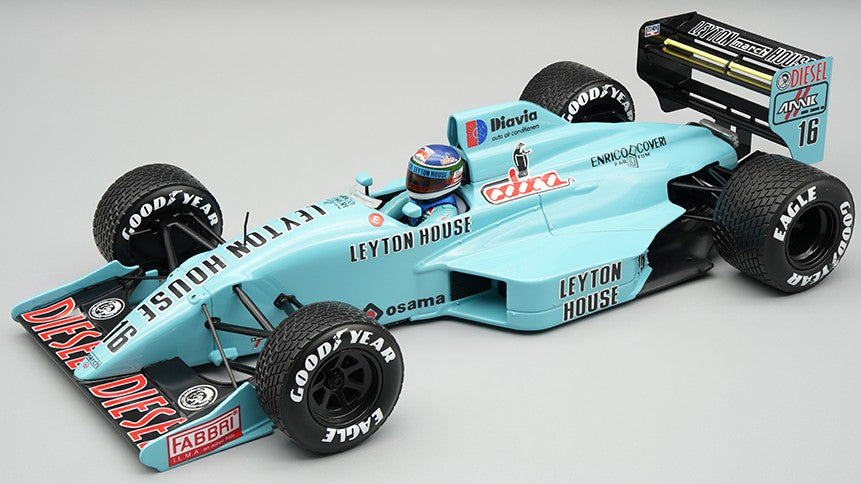 MARCH 881 N.16 GERMAN GP 1988 IVAN CAPELLI RAIN TYRES W/DRIVER 1:18 - Tecnomodel - TMD18424C
