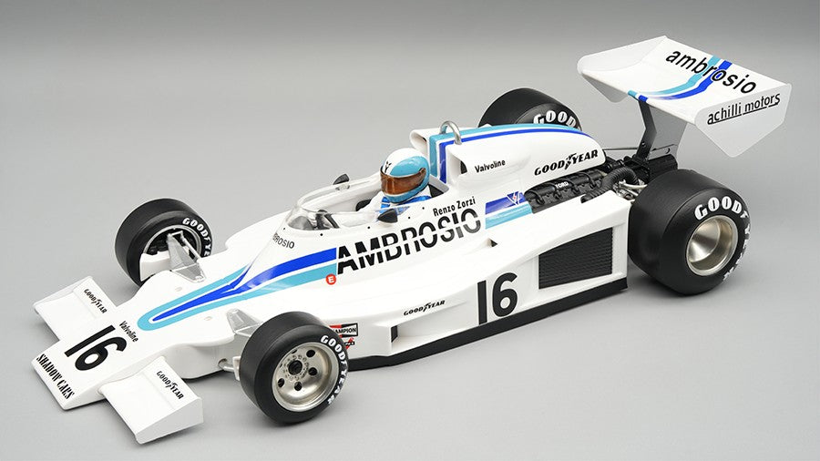 SHADOW DN8 1977 N.16 LONG BEACH GP RENZO ZORZI W/DRIVER 1:18 - Tecnomodel - TMD18436D