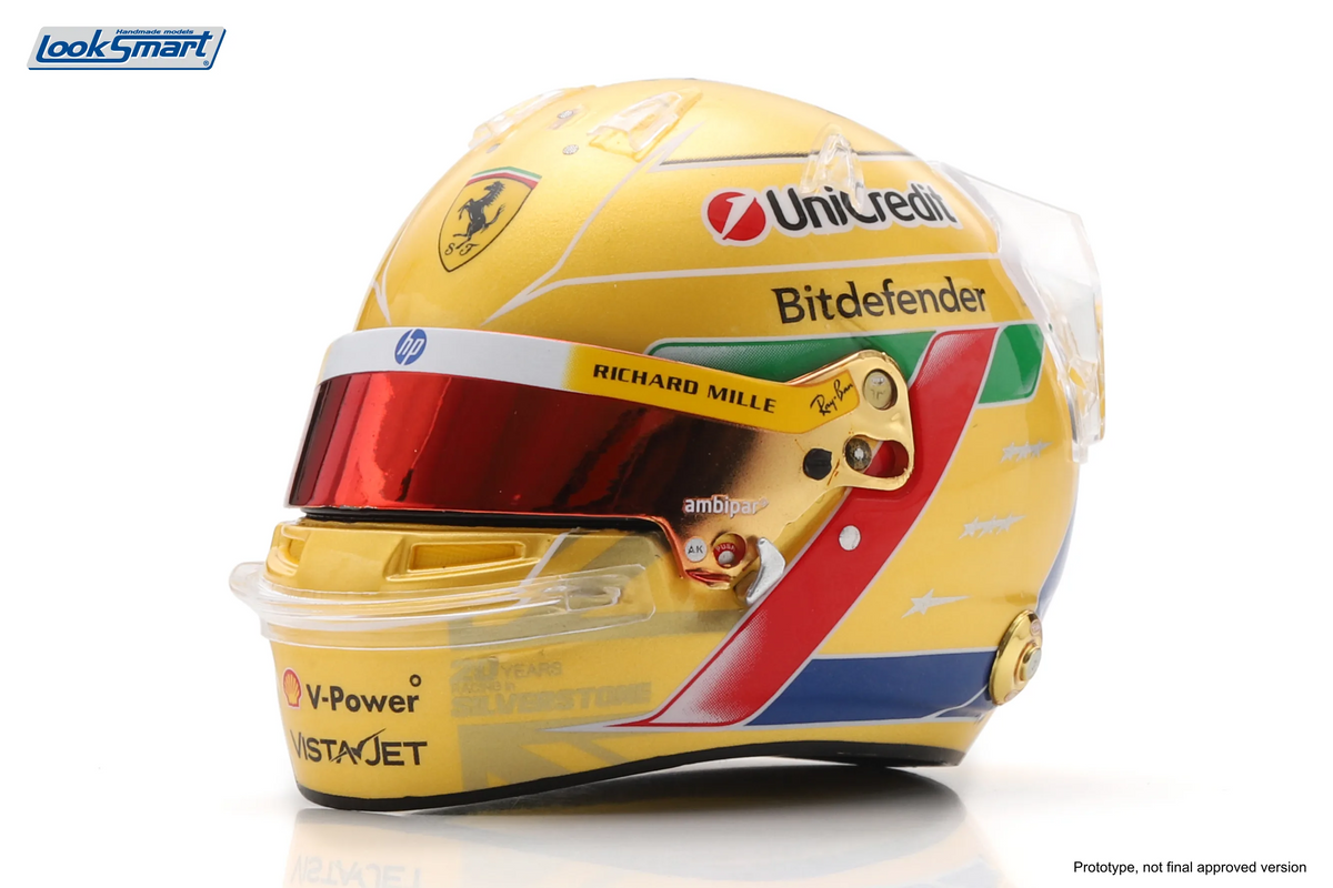 Lewis Hamilton Silverstone GP 2026 Helmet 1:5 - Helmet Ferrari - LSHEL037 - Looksmart