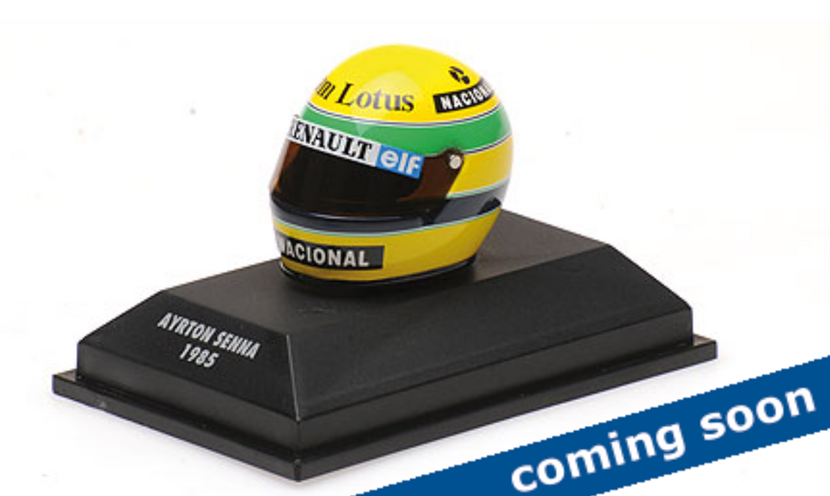 Ayrton Senna - Helmet (1985) 1:10 - Minichamps – Triple Crown ModelStore