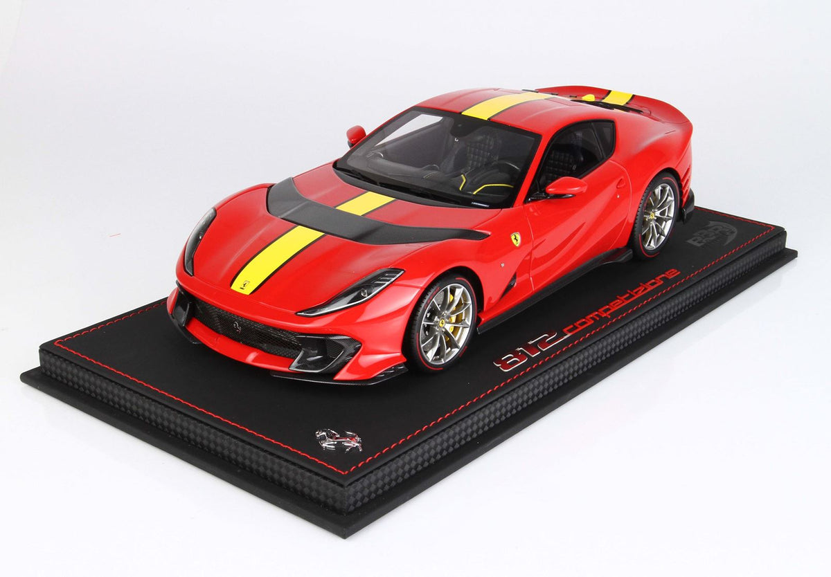 Ferrari - 812 Competizione 1:18 (2021) Rosso Corsa 322 - Yellow Stripe –  Triple Crown ModelStore