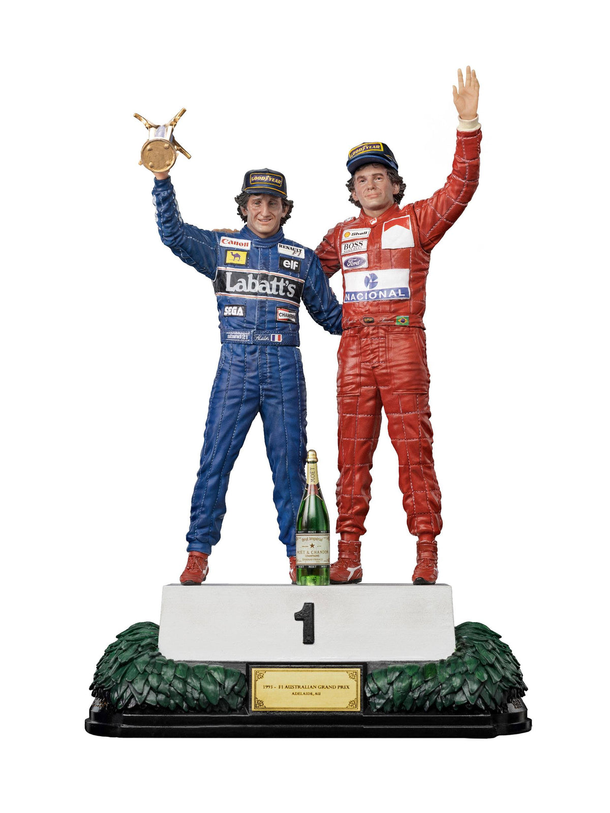 Ayrton Senna + Alain Prost -"The Last Podium" - GP Adelaide 1993 -1:10 Iron Studios