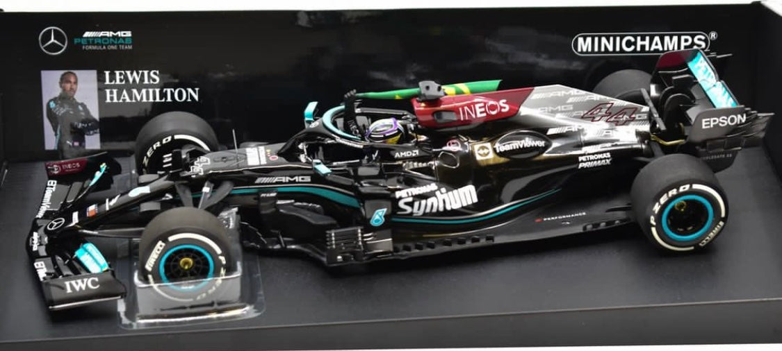 Mercedes AMG W12 (2021) 1:18 - L.Hamilton – 1st Brazilian GP - With Fl