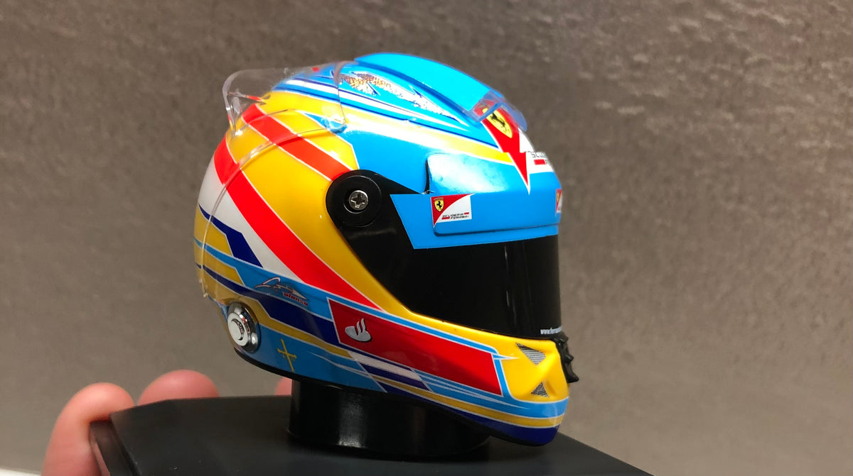 Casco Coleccionable Fernando Alonso Ferrari F1 2012 Escala 1:5 Spark | Cuotas sin interés Casco Coleccionable Fernando Alonso Ferrari F1 2012 Escala 1:5 Spark | Cuotas sin interés