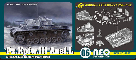 Pz.Kpfw.III Ausf.L s.Pz.Abt502 LENINGRAD 1942-43 KIT 1:35 - Dragon - D6957