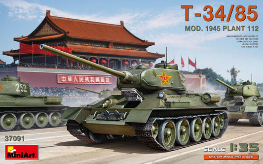T-34/85 MOD.1945 PLANT 112 KIT 1:35 - Miniart - MIN37091