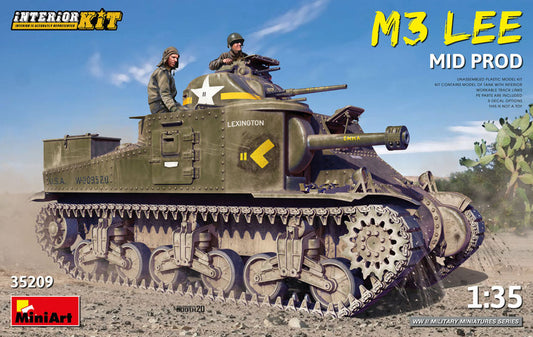 M3 LEE MID PRODDUCTION (INTERIOR KIT) KIT 1:35 - Miniart - MIN35209