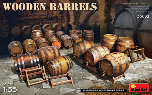 WOODEN BARRELS KIT 1:35 - Miniart - MIN35632