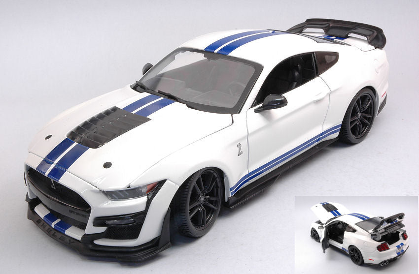 FORD MUSTANG SHELBY GT500 2020 WHITE 1:18 - Maisto - MI31452W