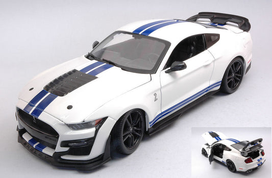 FORD MUSTANG SHELBY GT500 2020 WHITE 1:18 - Maisto - MI31452W