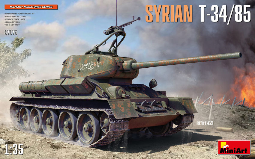 SYRIAN T-34/85  KIT 1:35 - Miniart - MIN37075