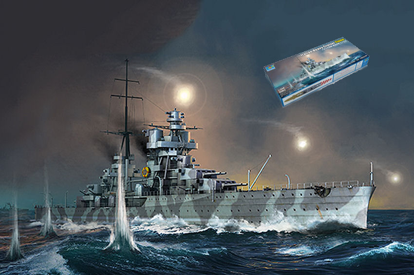 INCROCIATORE ITALIANO FIUME 1931 KIT 1:350 - Trumpeter - TP5348