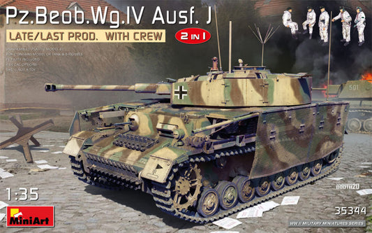 PZ.BEOB.WG.IV AUSF.J LATE/LAST PROD.2 IN 1 W/CREW KIT 1:35 - Miniart - MIN35344