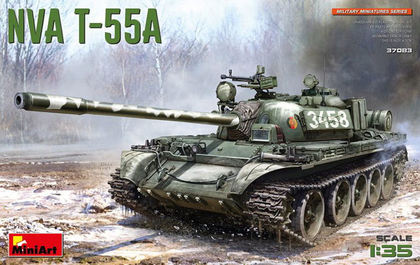 NVA T-55A KIT 1:35 - Miniart - MIN37083