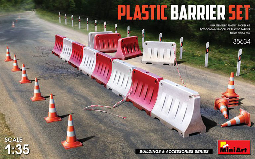 PLASTIC BARRIER SET KIT 1:35 - Miniart - MIN35634