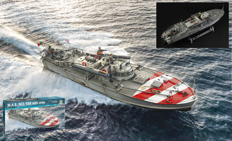M.A.S. 568 4a SERIE WITH CREW AND ACCESSORIES KIT 1:35 - Italeri - IT5626