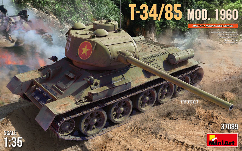 T-34-85 Mod.1960 KIT 1:35 - Miniart - MIN37089