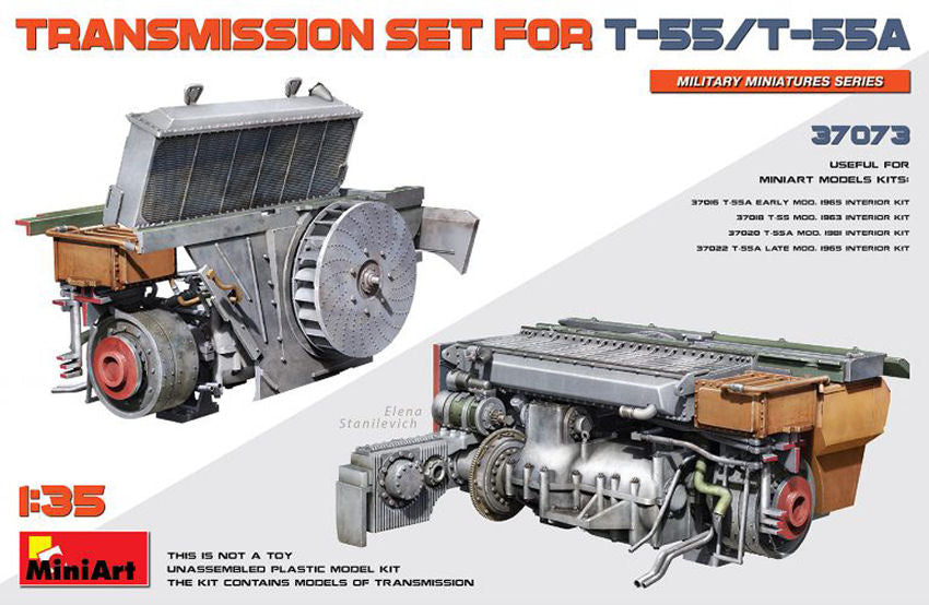 TRANSMISSION SET FOR T-55/T-55A KIT 1:35 - Miniart - MIN37073
