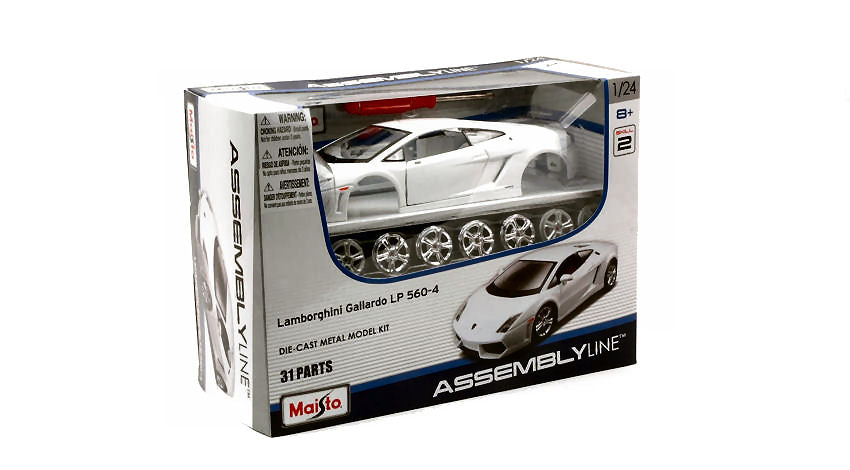 LAMBORGHINI GALLARDO LP 560-4 WHITE KIT 1:24 - Maisto - MI39291
